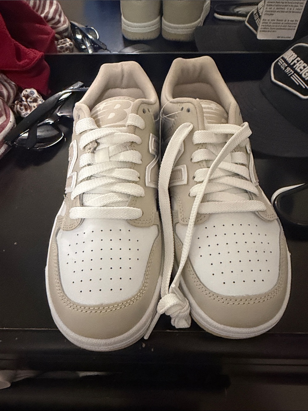 Women’s new balance Low-Top Sneakers in White and Beige